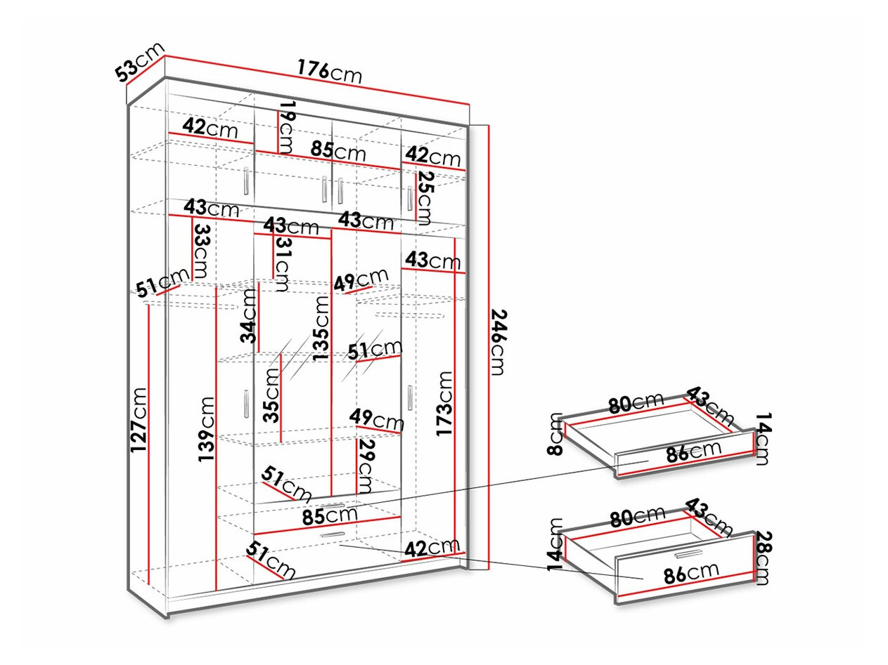 Шкаф Novduni 109 (Сонома Дуб)