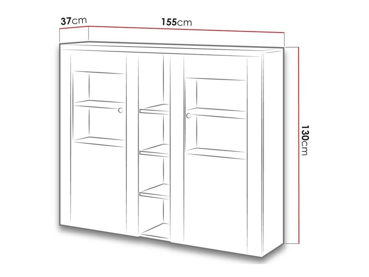 Skapis Salelbo 105 (Sīpolu lapegle + Trifele ozols)