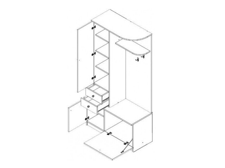 Прихожая Murrieta 116 (Сонома Дуб)