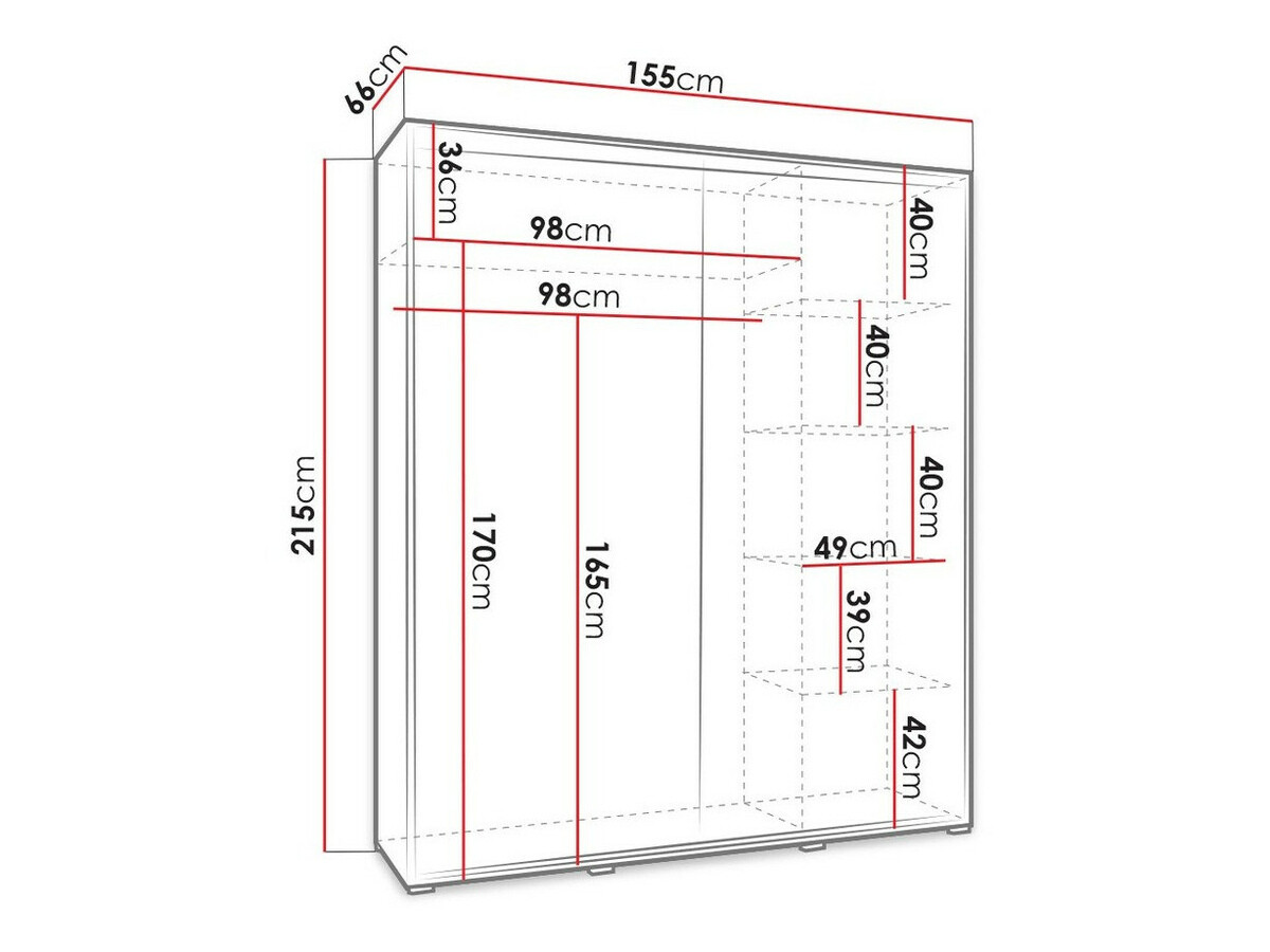 Skapis Murrieta 100 (Sonomas ozols)