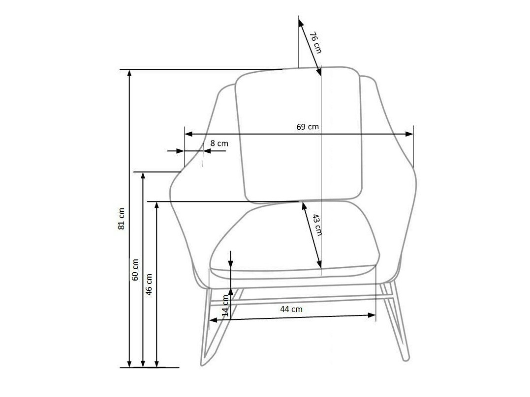Krēsls Houston 846 (Tirkīzs + Zelta)