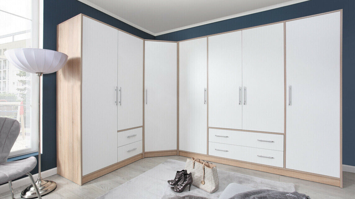 Шкаф Cavmero 102 (Сонома Дуб + Белый)