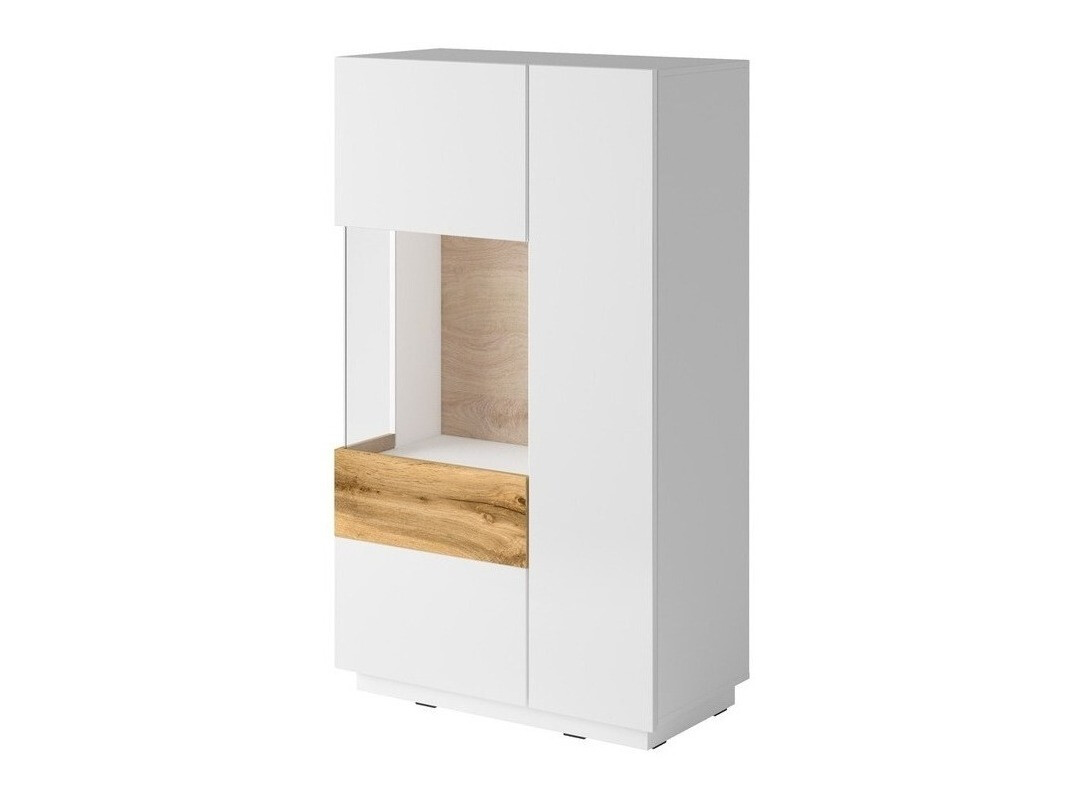 Шкафчик Livlore 104 (Белый + Глянцевый белый + Дуб вотан)