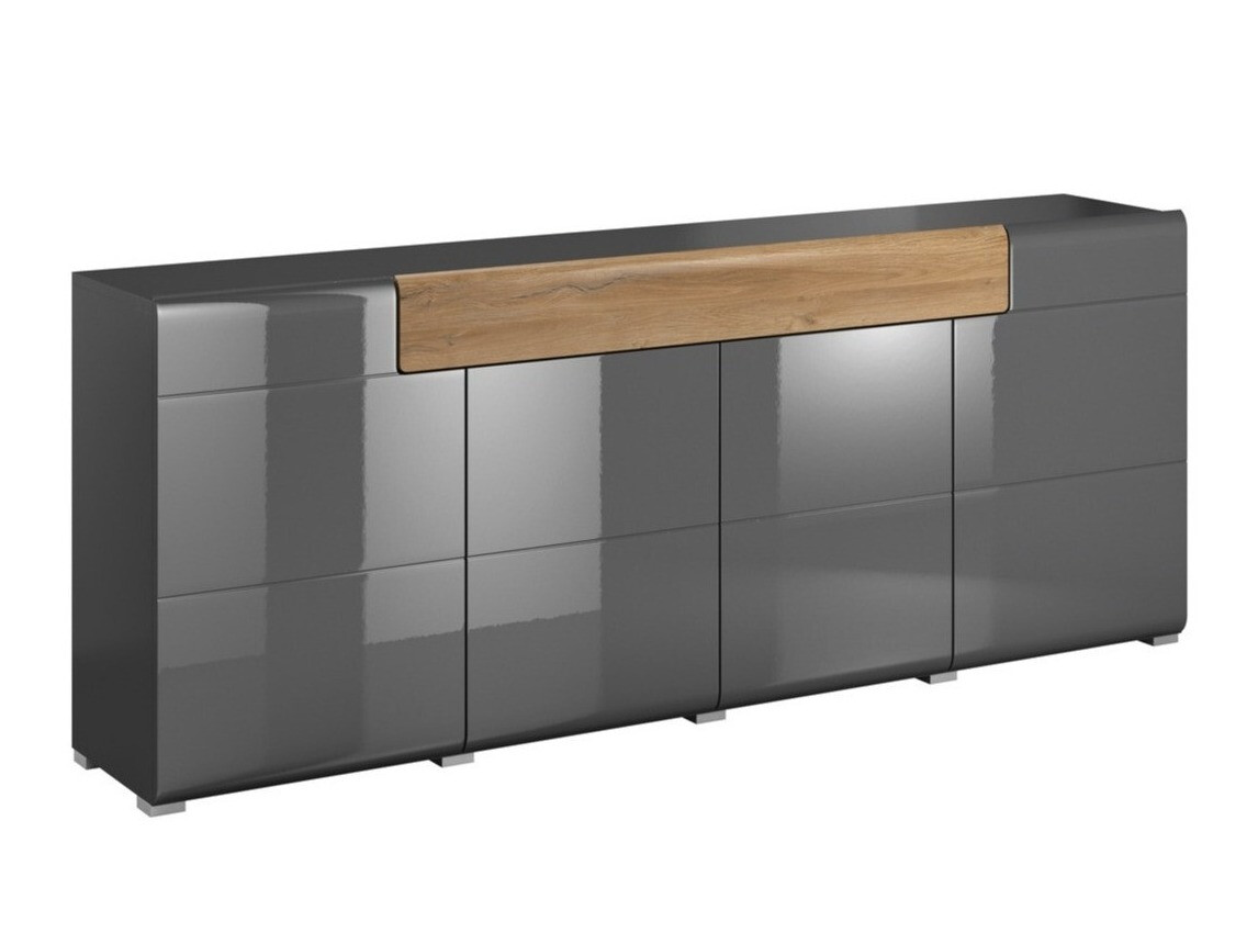 Kumode Torsone 102 (Antracīts + Gloss antracīts + Grandson ozols)