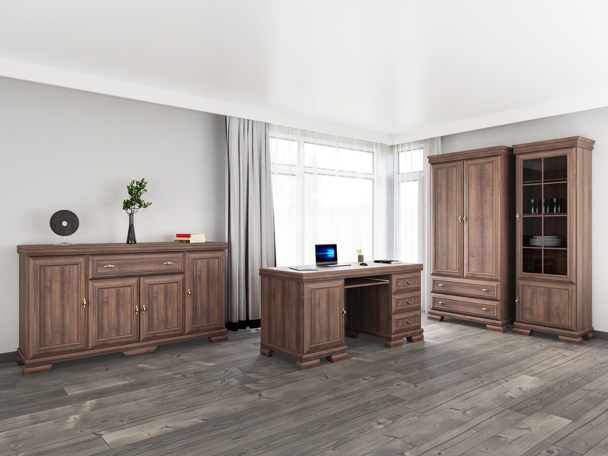 Mājas biroja komplekts Salmeru 124 (Samoa King Rieksts)