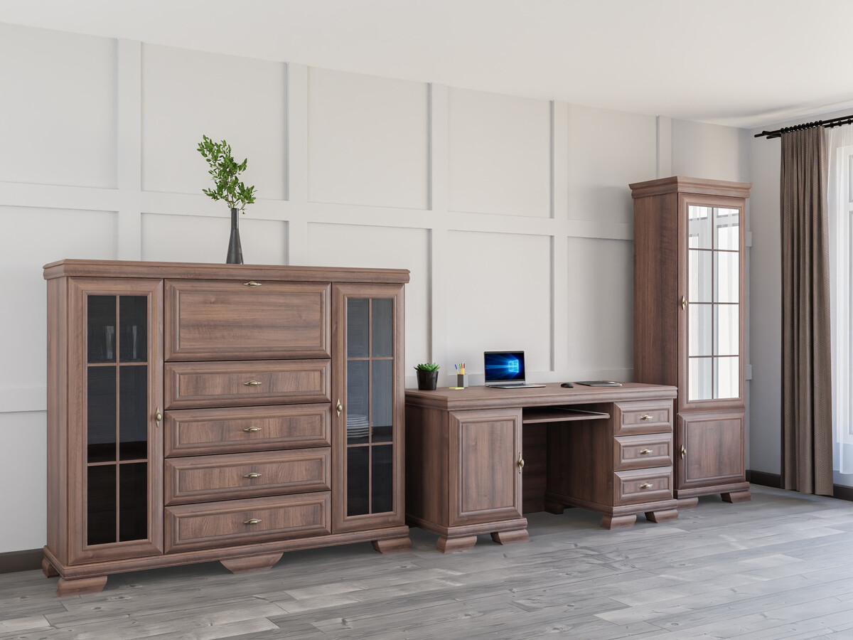 Mājas biroja komplekts Salmeru 126 (Samoa King Rieksts)