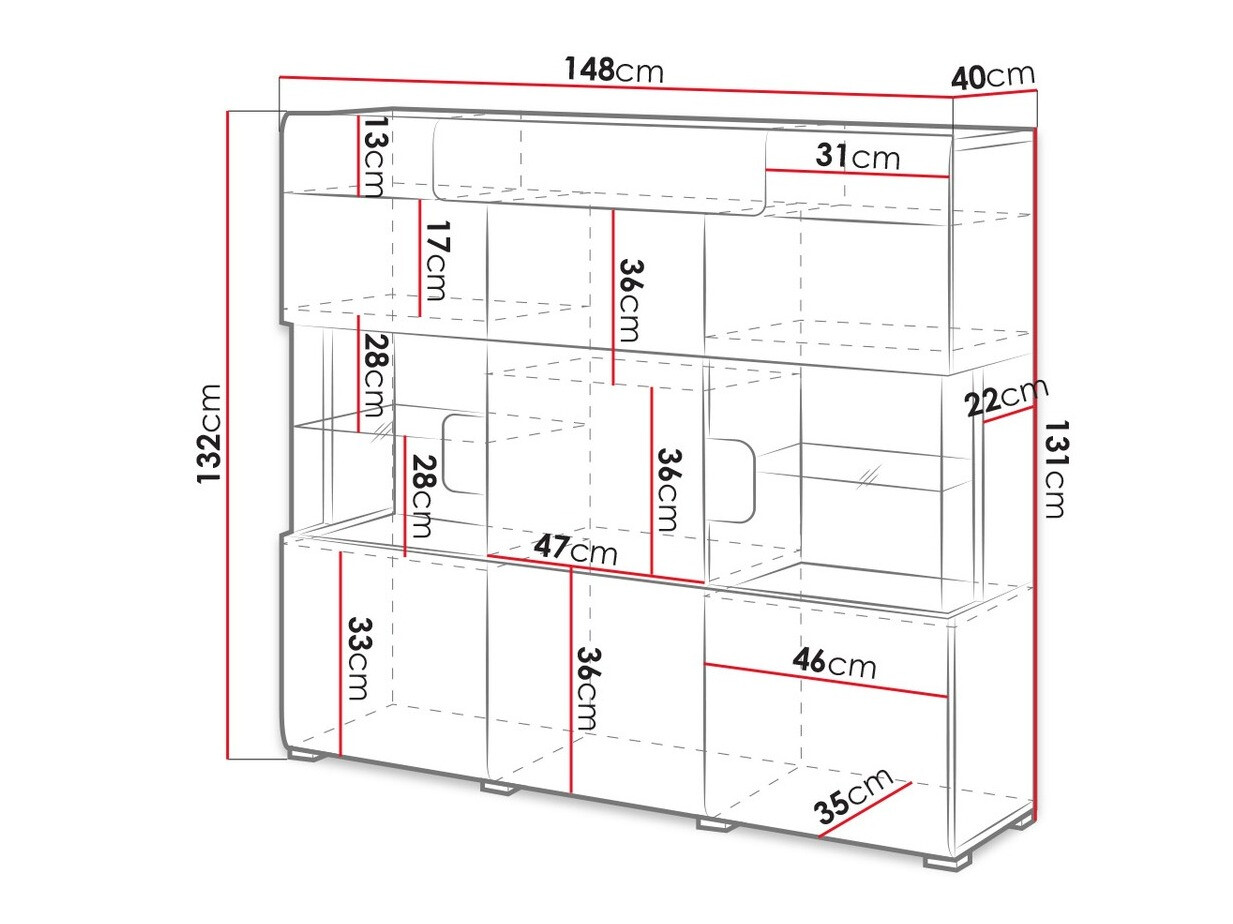 Skapis Torsone 100 (Antracīts + Gloss antracīts + Grandson ozols)