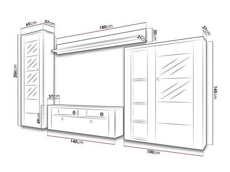 Viesistabas komplekts Salelbo 118
