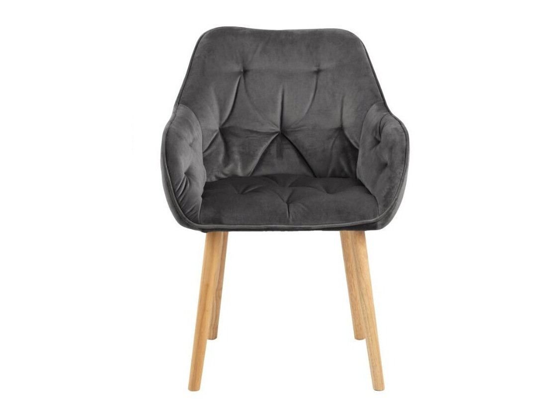 Krēsls Norsica 489 (Tumši pelēks + Gaišs koks)