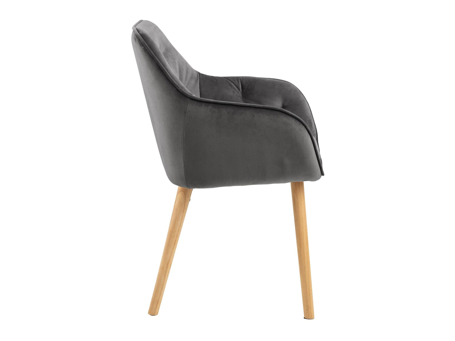 Krēsls Norsica 489 (Tumši pelēks + Gaišs koks)