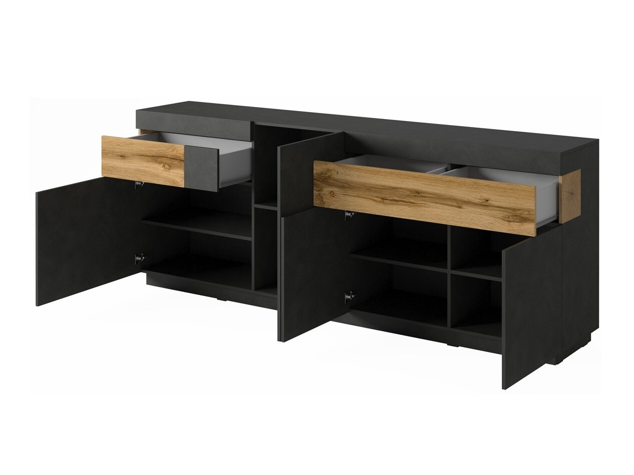 Viesistabas komplekts Livlore 108 (Matera pelēks + Votan ozols)