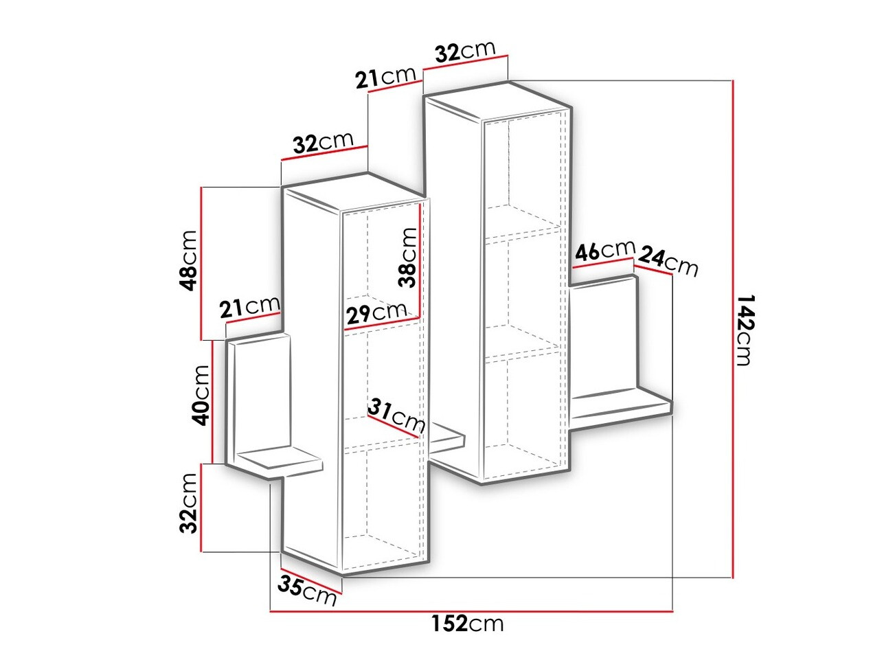 Piekarams skapītis Lutiva 101 (Antracīts + Ribbec ozols)