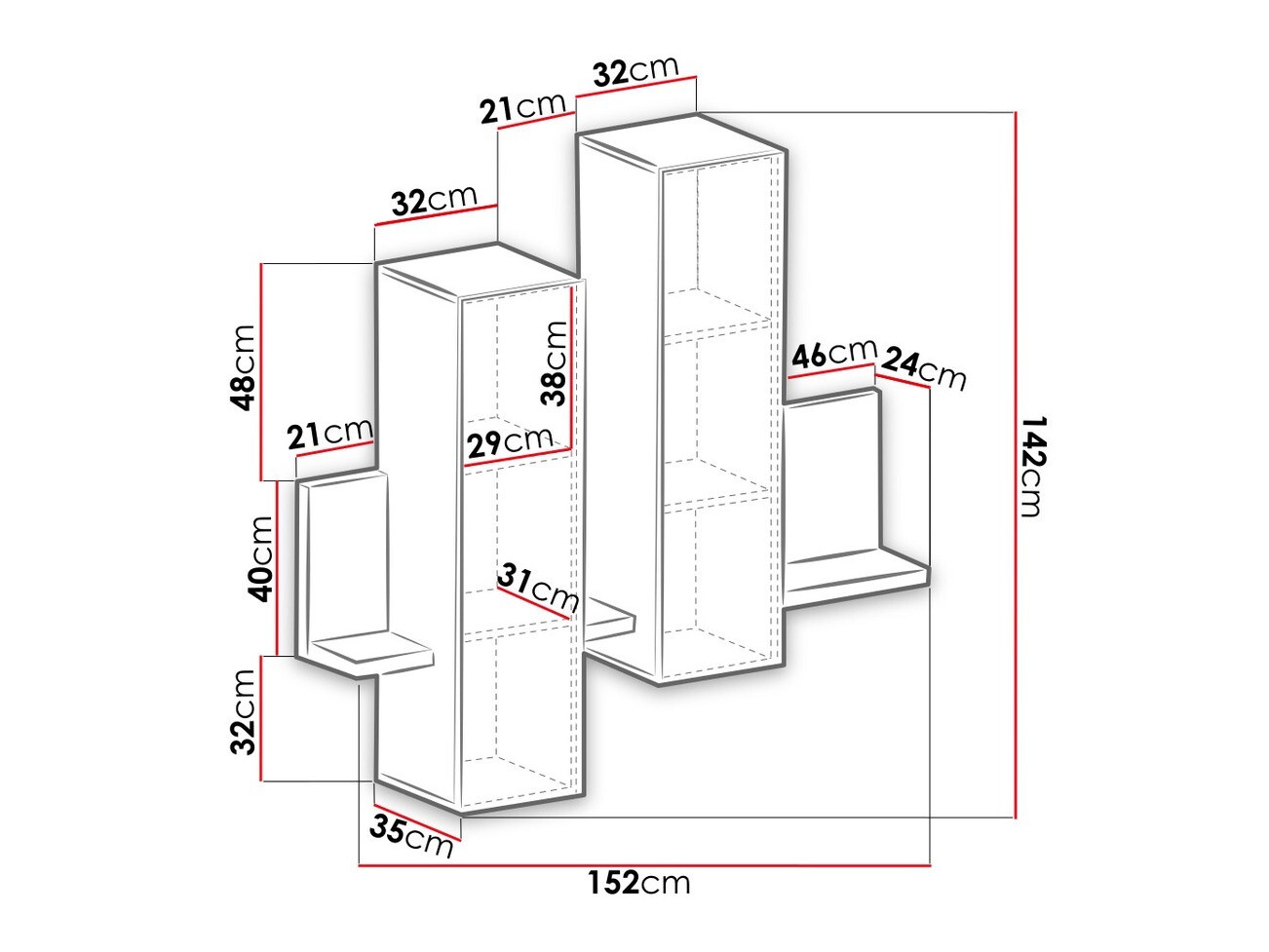 Piekarams skapītis Lutiva 101 (Matēts melns)
