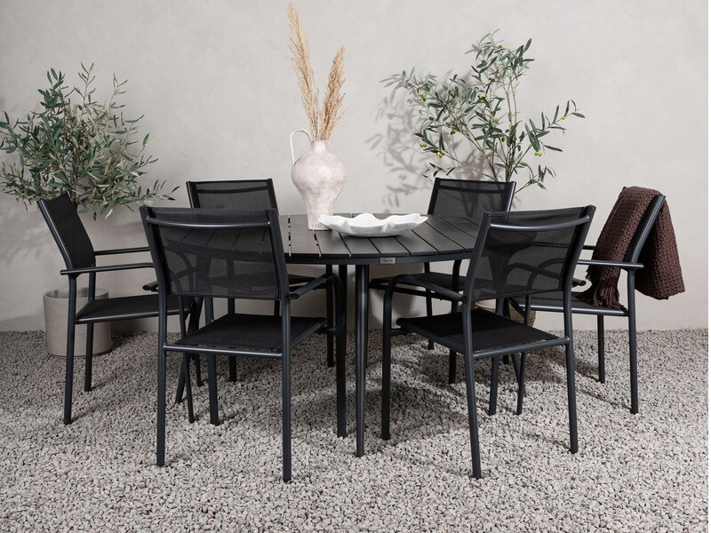 Dārza galds Dallas 2832 (Melns)