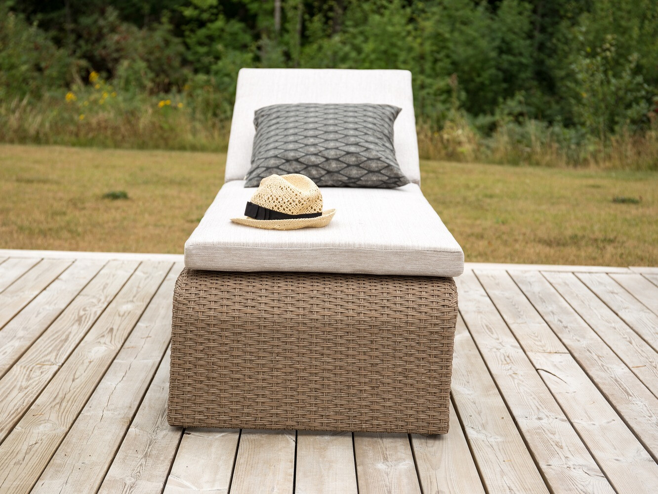 Sauļošanās krēsls Dallas 771 (Gaiši brūns + Bēšs)