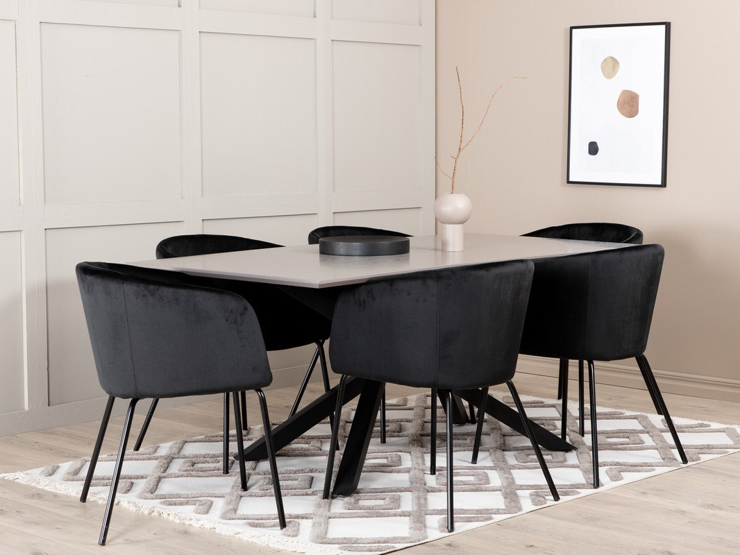 Ēdamistabas komplekts Dallas 3036 (Melns)