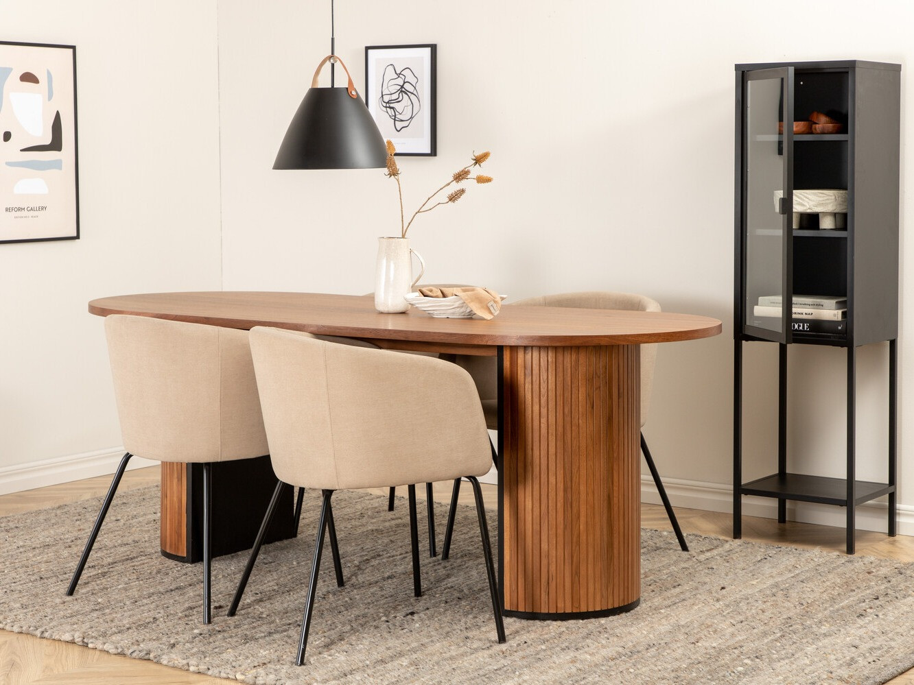 Обеденный гарнитур Dallas 2749 (Бежевый + Чёрный)