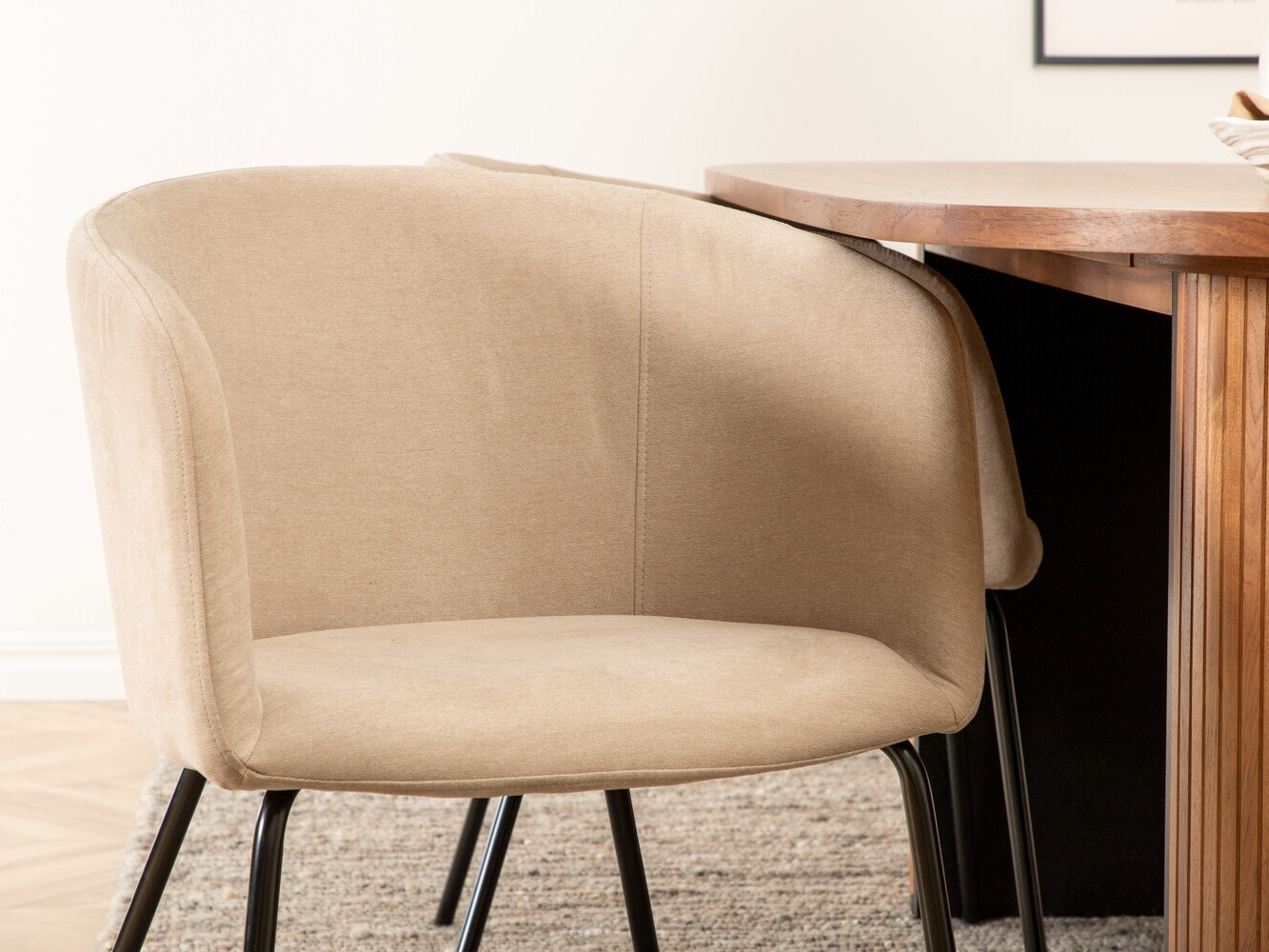 Обеденный гарнитур Dallas 2749 (Бежевый + Чёрный)