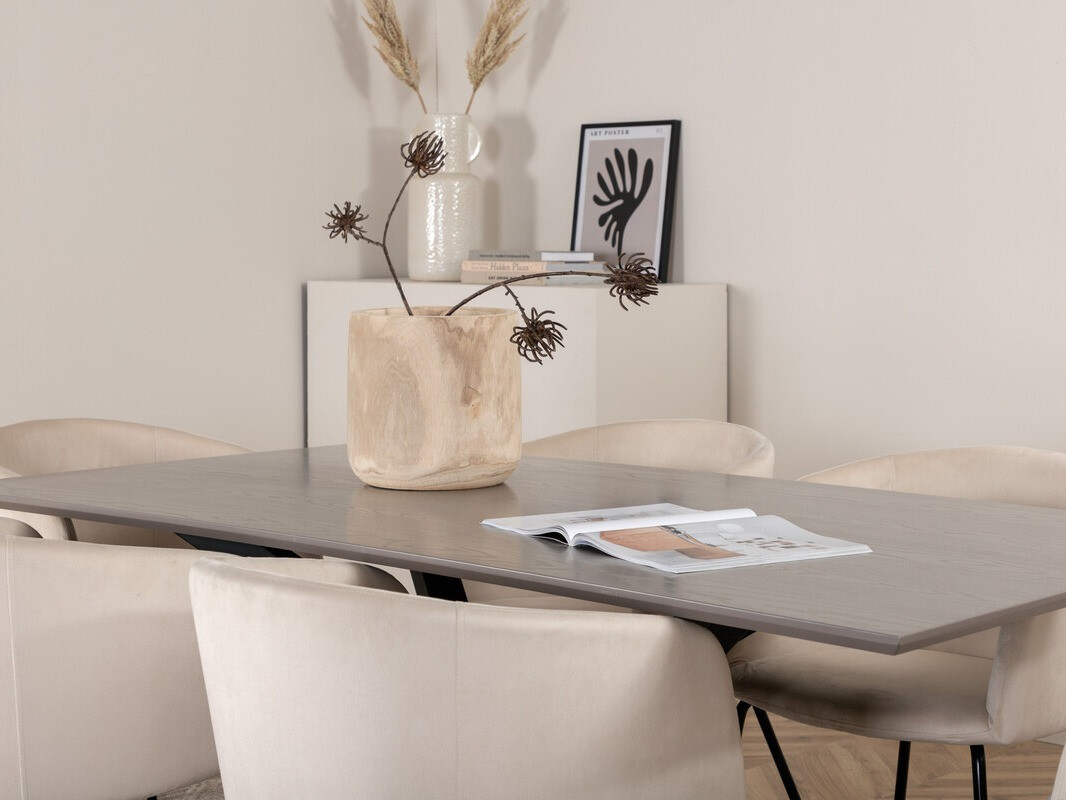 Обеденный гарнитур Dallas 3036 (Крем + Чёрный)