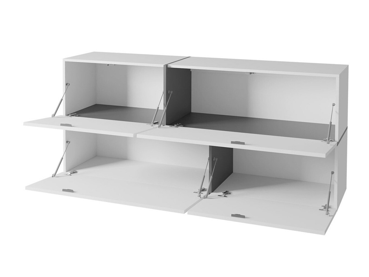 Настенные шкафы Charlotte 100 (Белый + Глянцевый белый + Сонома Дуб)