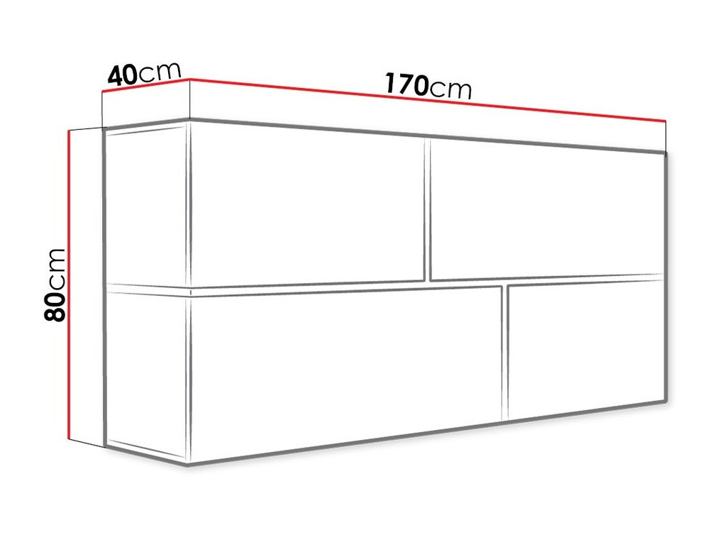 Настенные шкафы Charlotte 100 (Белый + Глянцевый белый + Сонома Дуб)