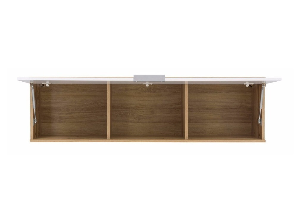 Настенные шкафы Tivetra 110 (Дуб вотан + Глянцевый белый)