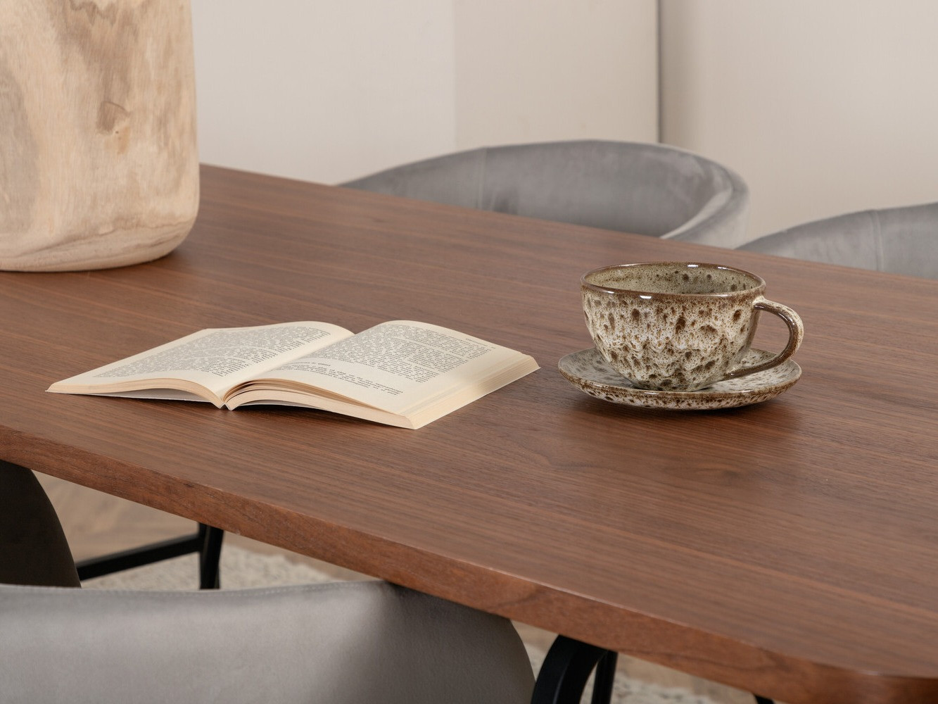 Обеденный гарнитур Dallas 2793 (Серый + Чёрный)