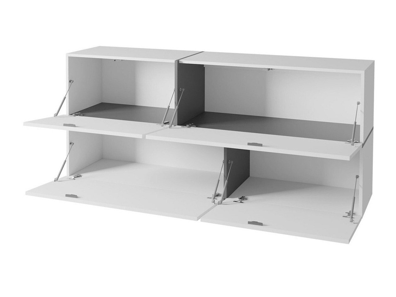 Piekarams skapītis Charlotte 100 (Balts + Glancēts balts + Melns)