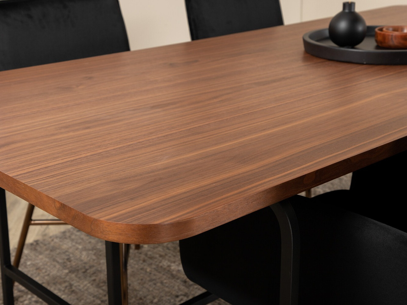 Ēdamistabas komplekts Dallas 2789 (Melns + Varš)