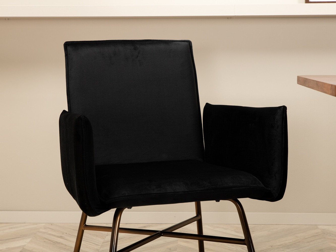 Обеденный гарнитур Dallas 2789 (Чёрный + Медь)