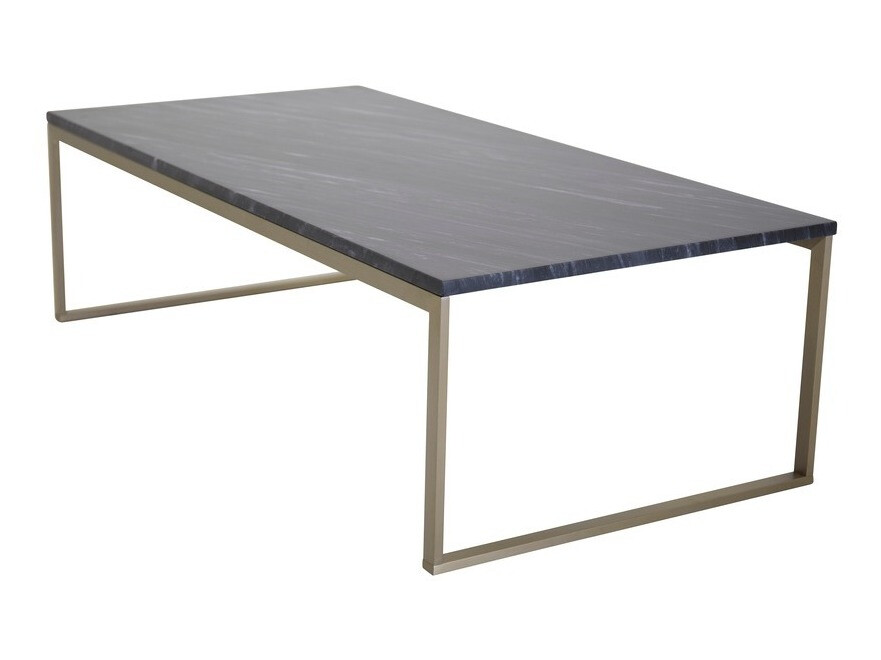 Žurnālu galdiņš Dallas 179 (Pelēks marmors + Zelta)