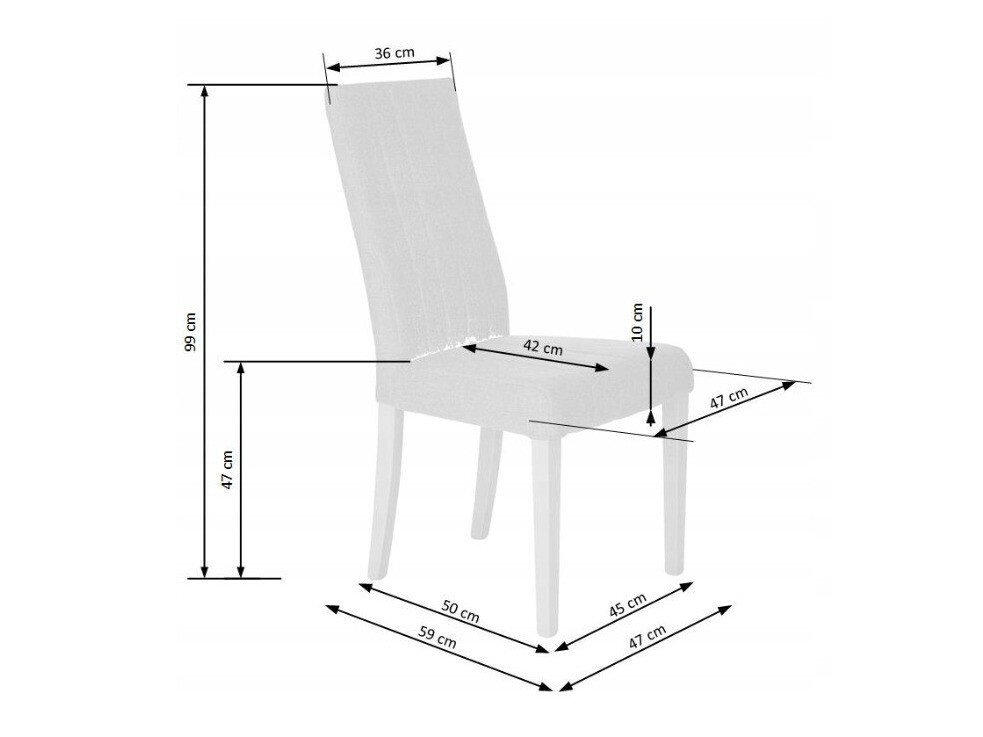Стул Houston 1216 (Светло-серый + Светлое дерево)