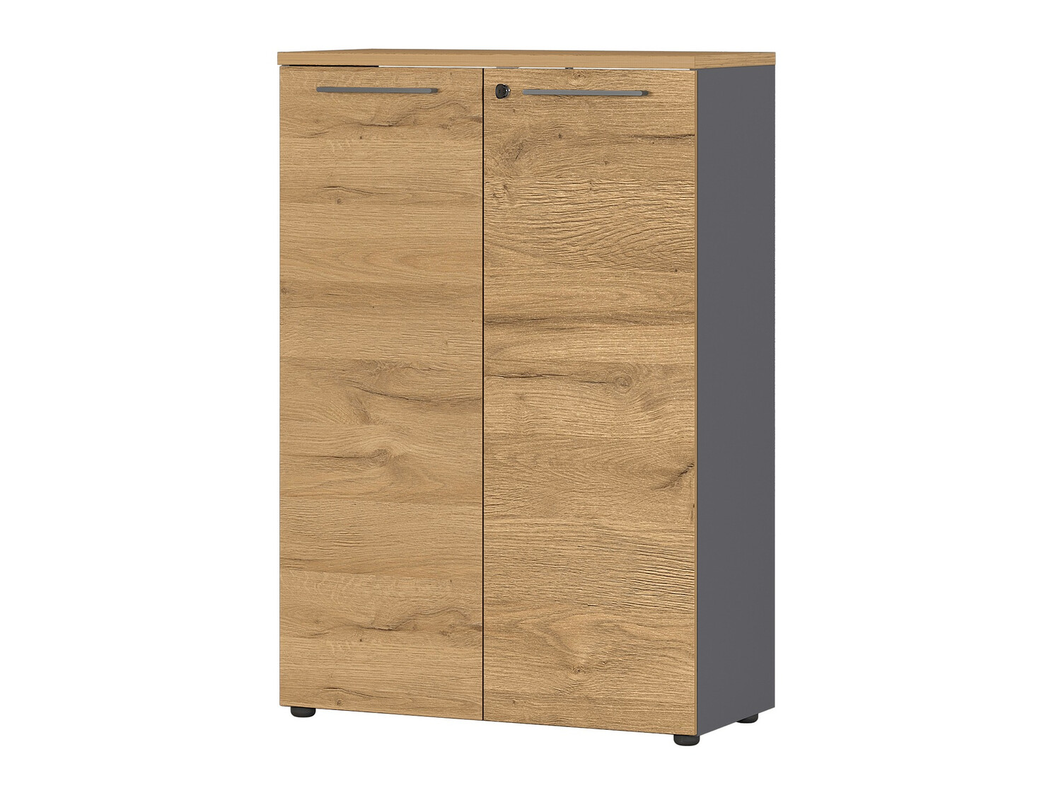 Skapis Eliromo 102 (Grafīts + Grandson ozols)