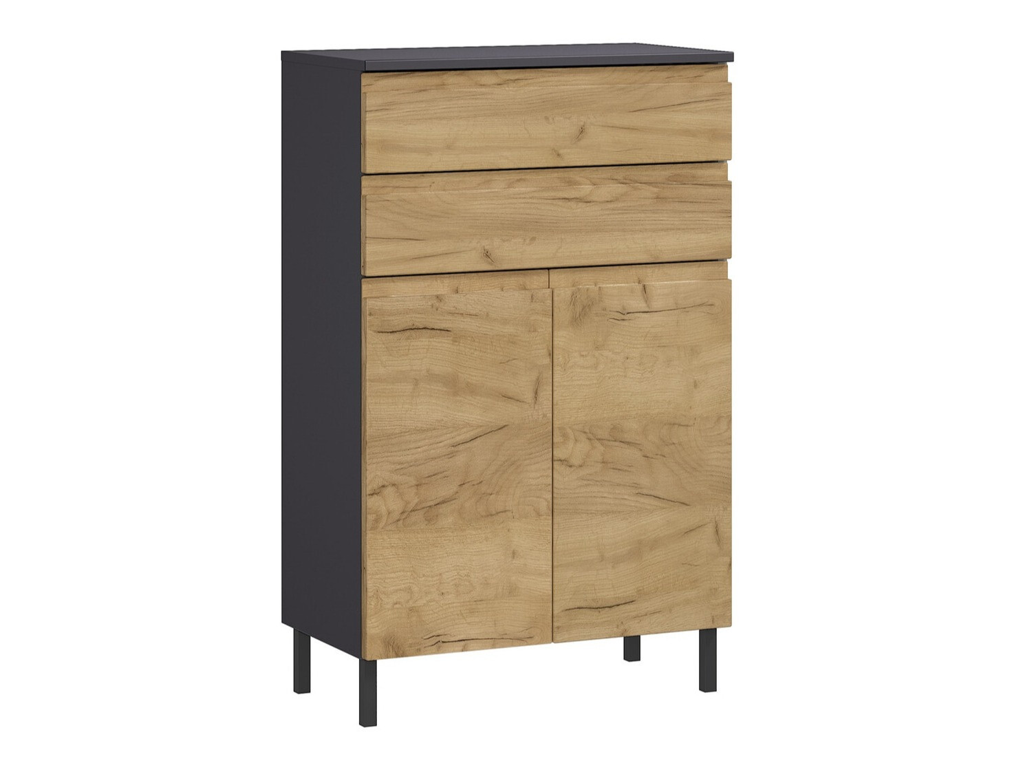 Hапольные шкафчик для ванной Talmira 104 (Графит + Внук дуб)