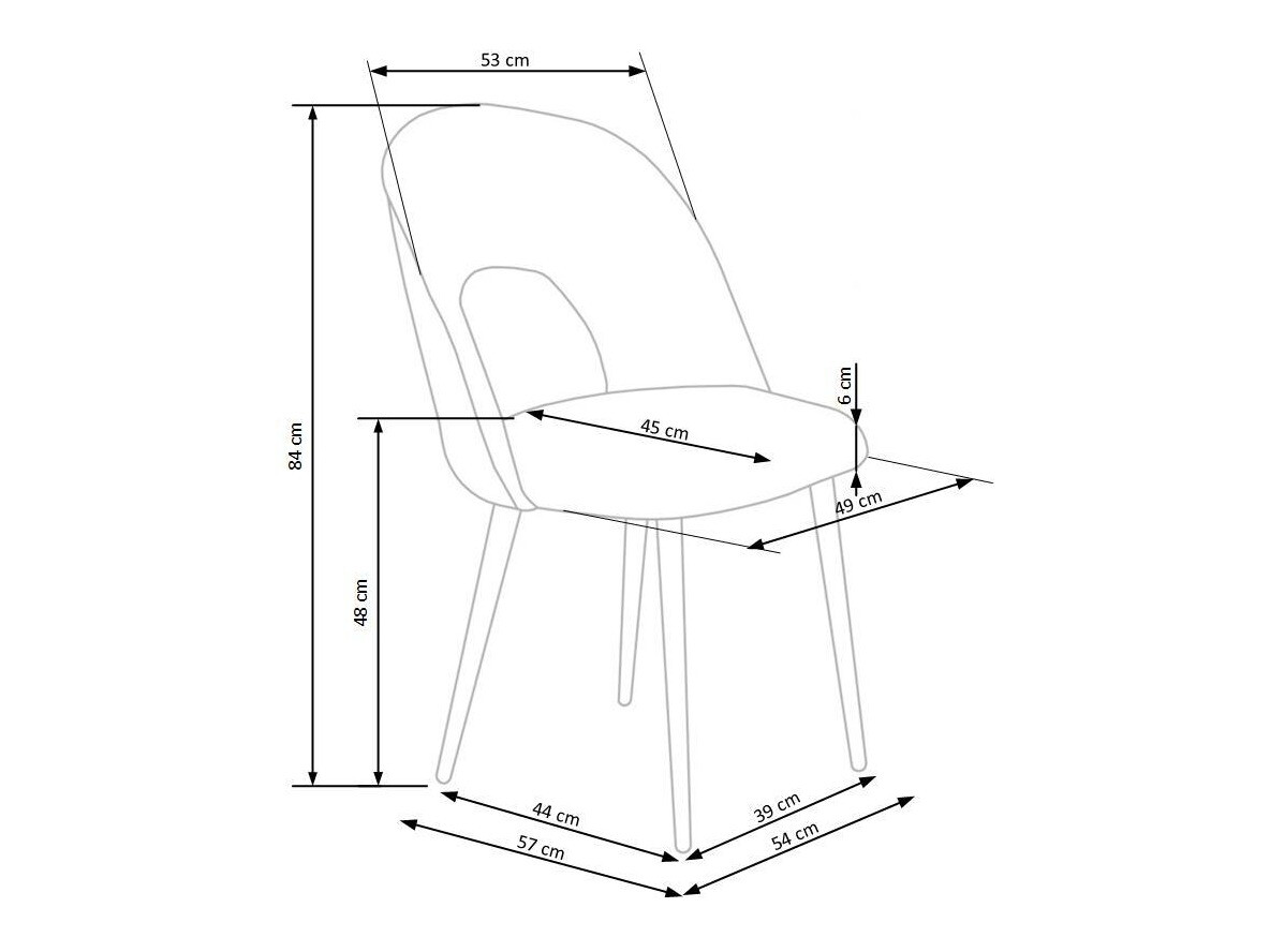 Стул Houston 960 (Серый + Чёрный)