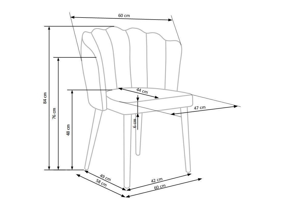 Стул Houston 975 (Розовый + Чёрный)