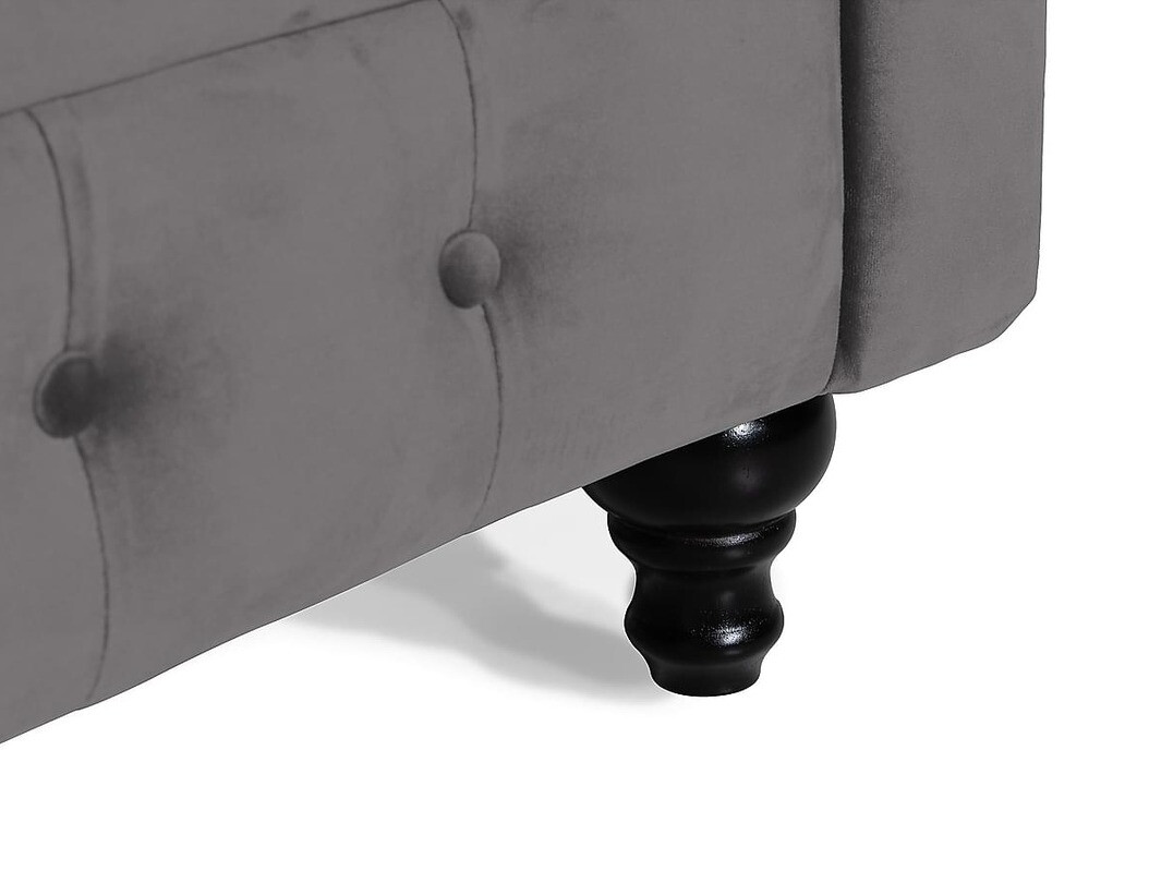 Chesterfield dīvāns Manor House Ophfenu 109 (Pelēks)