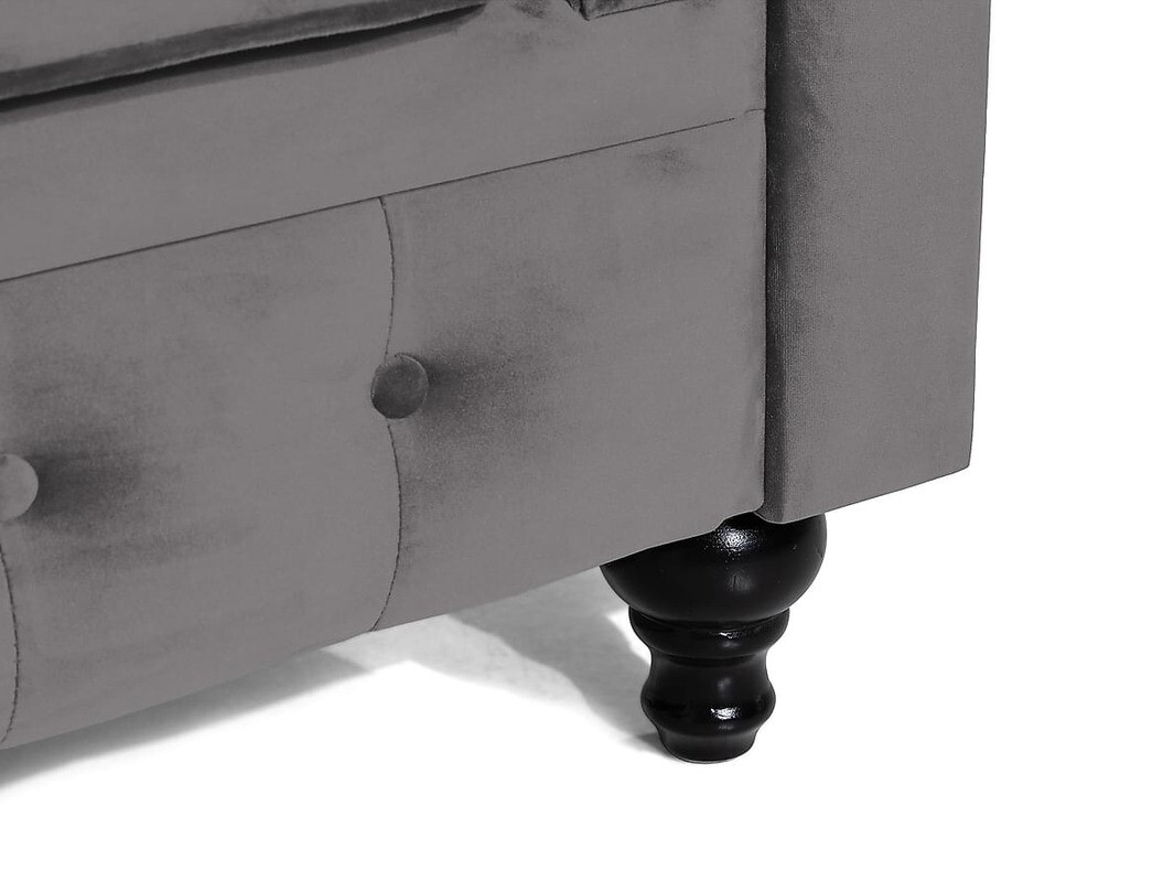 Chesterfield krēsls Manor House Ophfenu 100 (Tumši pelēks)