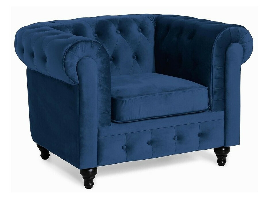 Chesterfield mīksto mēbeļu komplekts Manor House Ophfenu 110 (Zils)