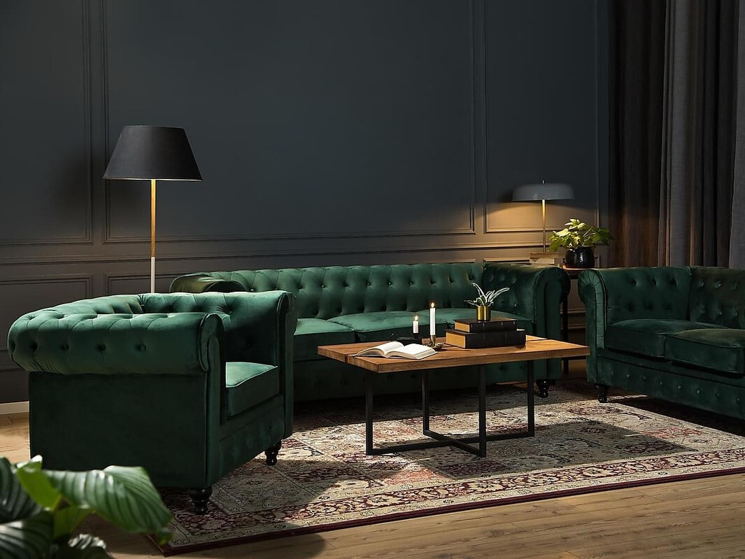 Кресло Chesterfield Manor House Ophfenu 100 (Зелёный)