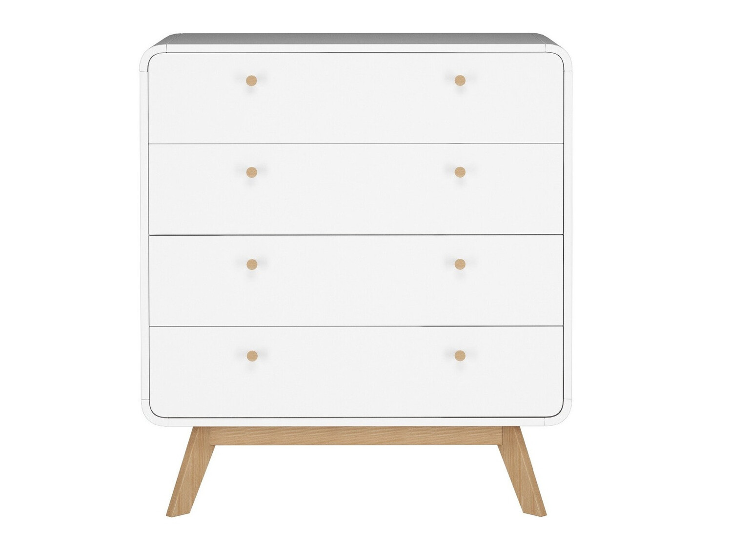 Kомод Elbtena 112 (Белый + Дуб)