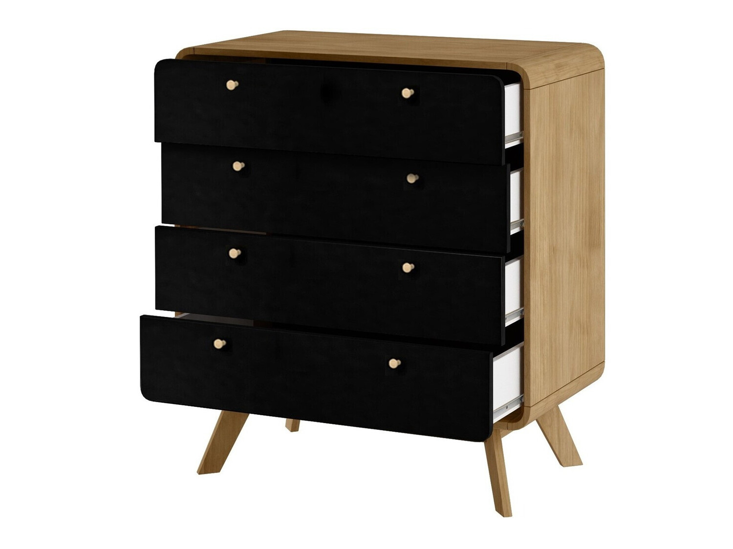 Kомод Elbtena 112 (Дуб + Чёрный)