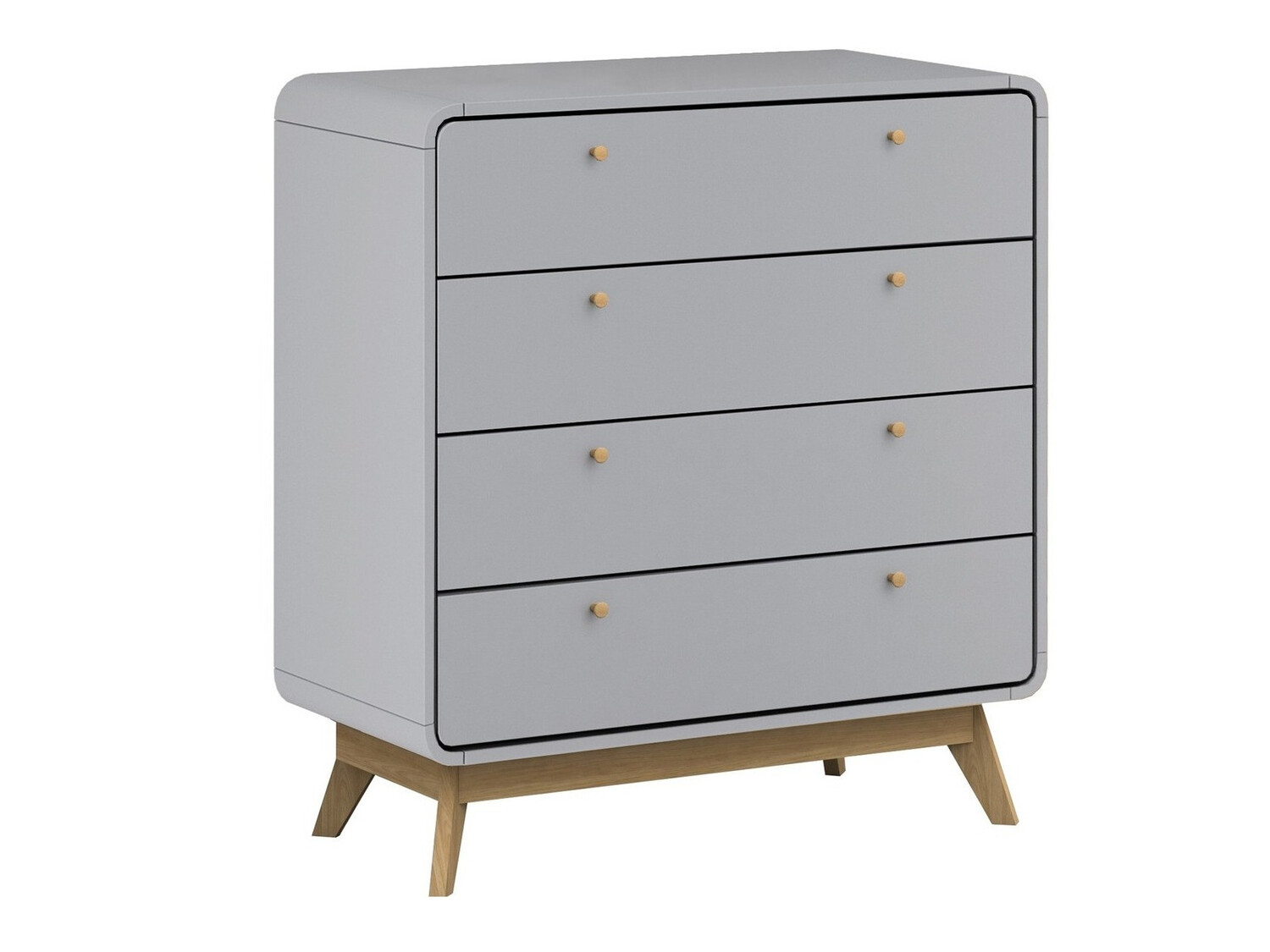 Kumode Elbtena 112 (Pelēks + Ozols)