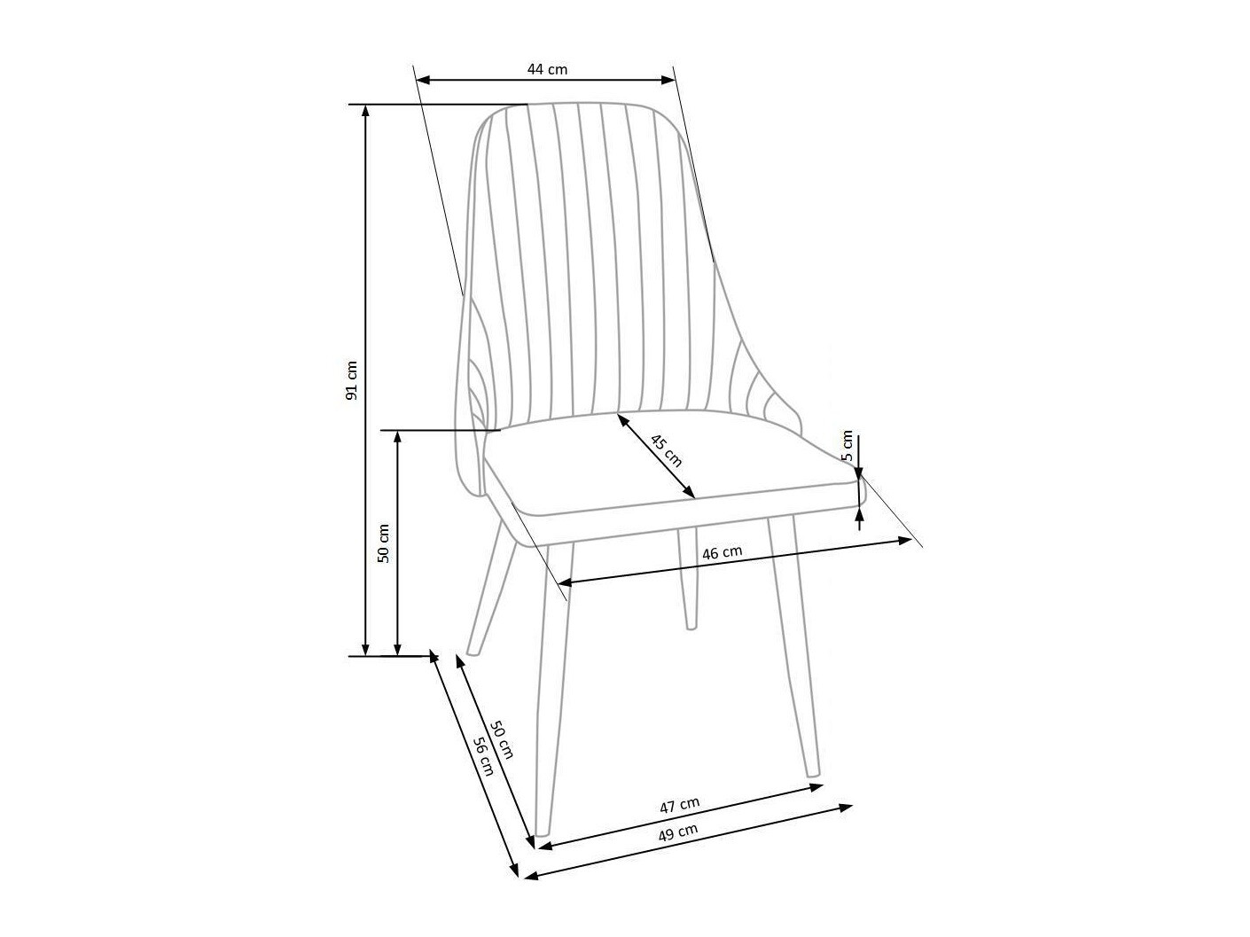 Стул Houston 580 (Тёмно-серый + Светло-коричневый)