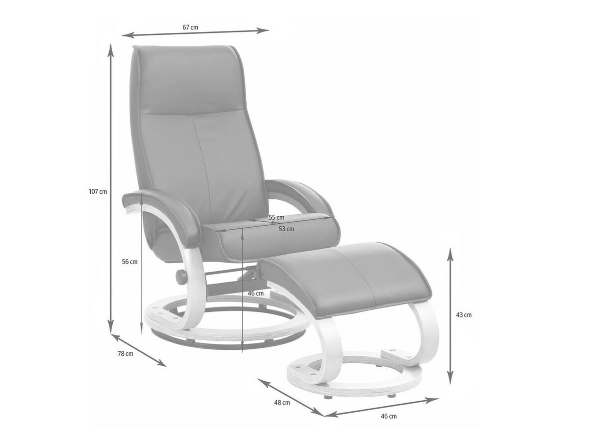 Krēsls Denton 194 (Sarkans + Brūns)