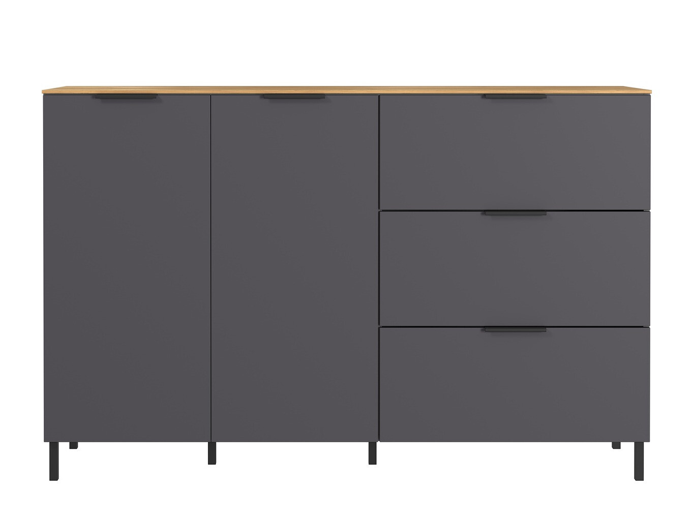 Kumode Revteno 105 (Grafīts + Navarra ozols)