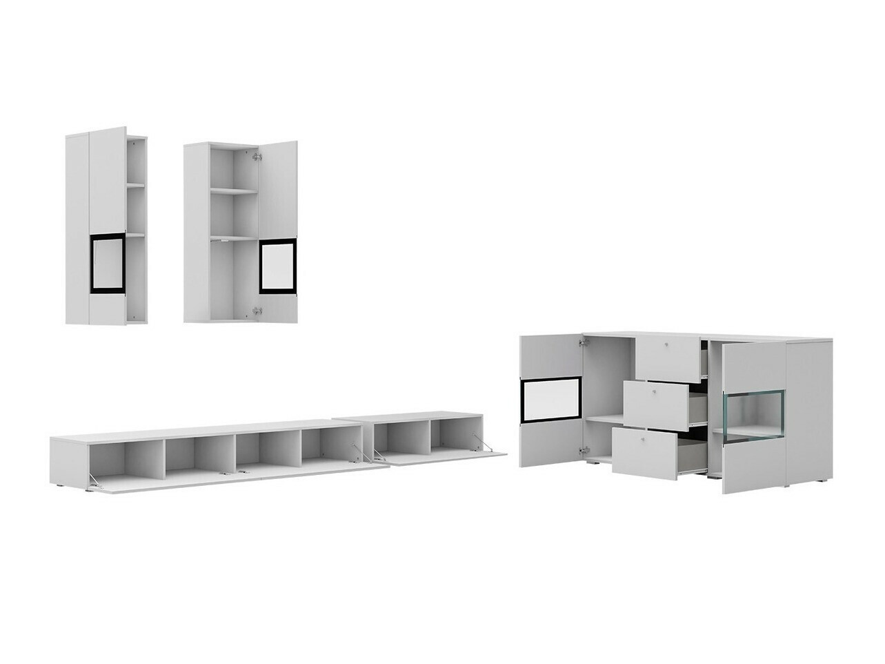 Viesistabas komplekts Serodeu 104 (Betons)