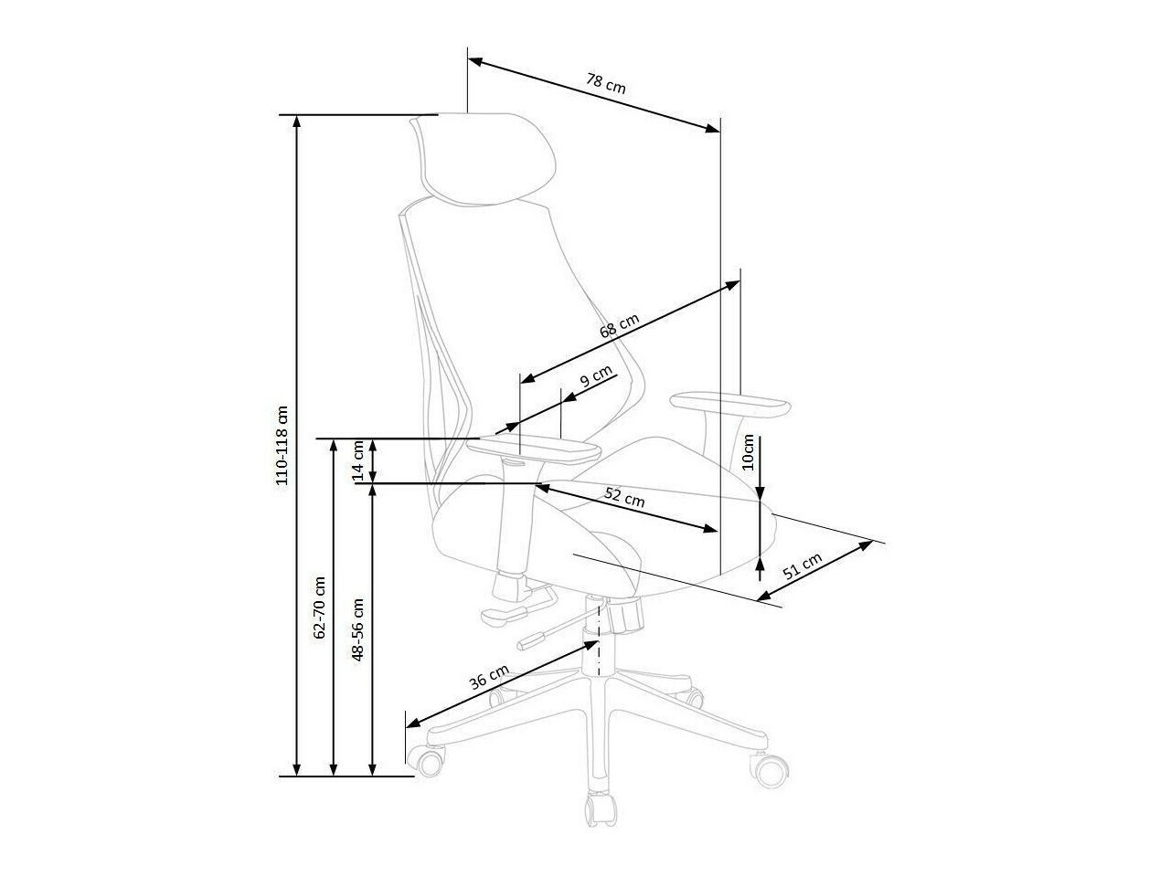 Biroja krēsls Houston 391