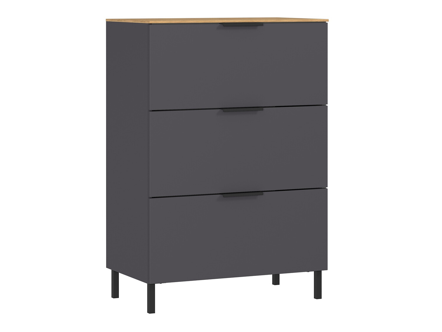Kомод Revteno 107 (Графит + Navarra дуб)