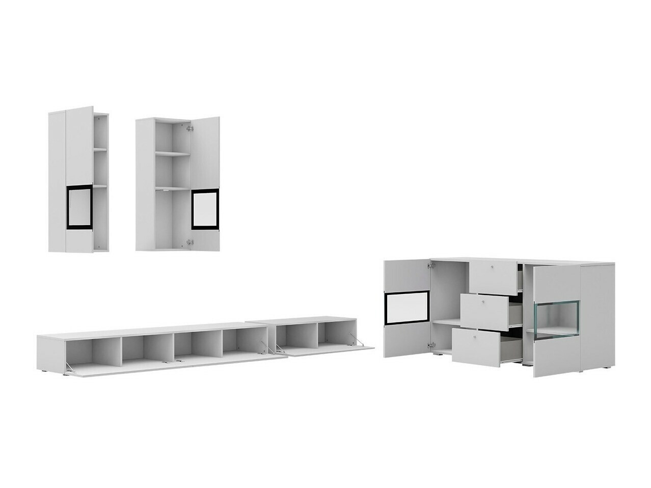 Набор для гостиной Serodeu 104 (Темный бетон)
